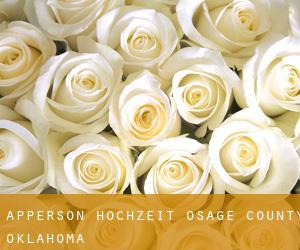 Apperson hochzeit (Osage County, Oklahoma)