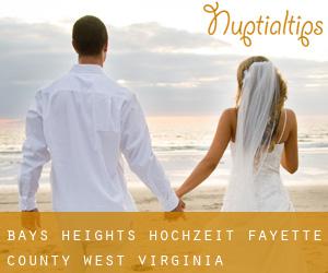 Bays Heights hochzeit (Fayette County, West Virginia)
