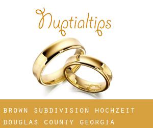 Brown Subdivision hochzeit (Douglas County, Georgia)