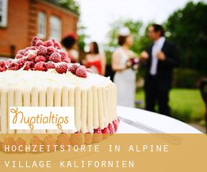 Hochzeitstorte in Alpine Village (Kalifornien)