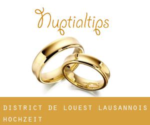 District de l'Ouest lausannois hochzeit