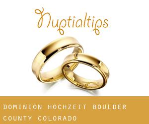 Dominion hochzeit (Boulder County, Colorado)