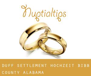Duff Settlement hochzeit (Bibb County, Alabama)